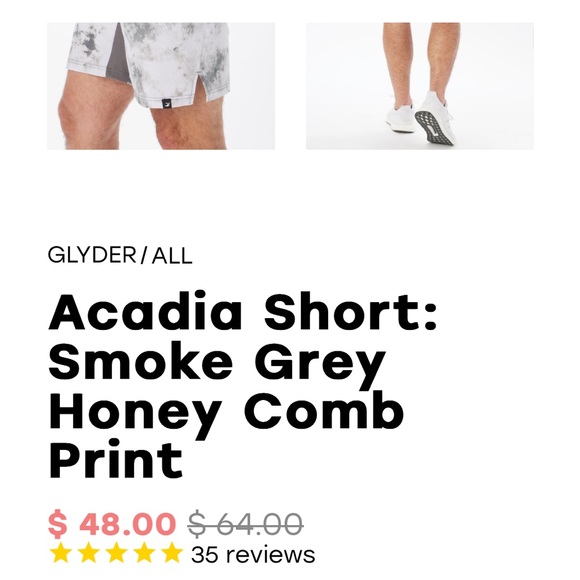 NWT Men's Glyder Acadia short - Picture 2 of 11